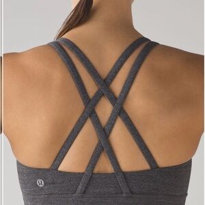 Lululemon Energy Sports Bra Heathered Gray
